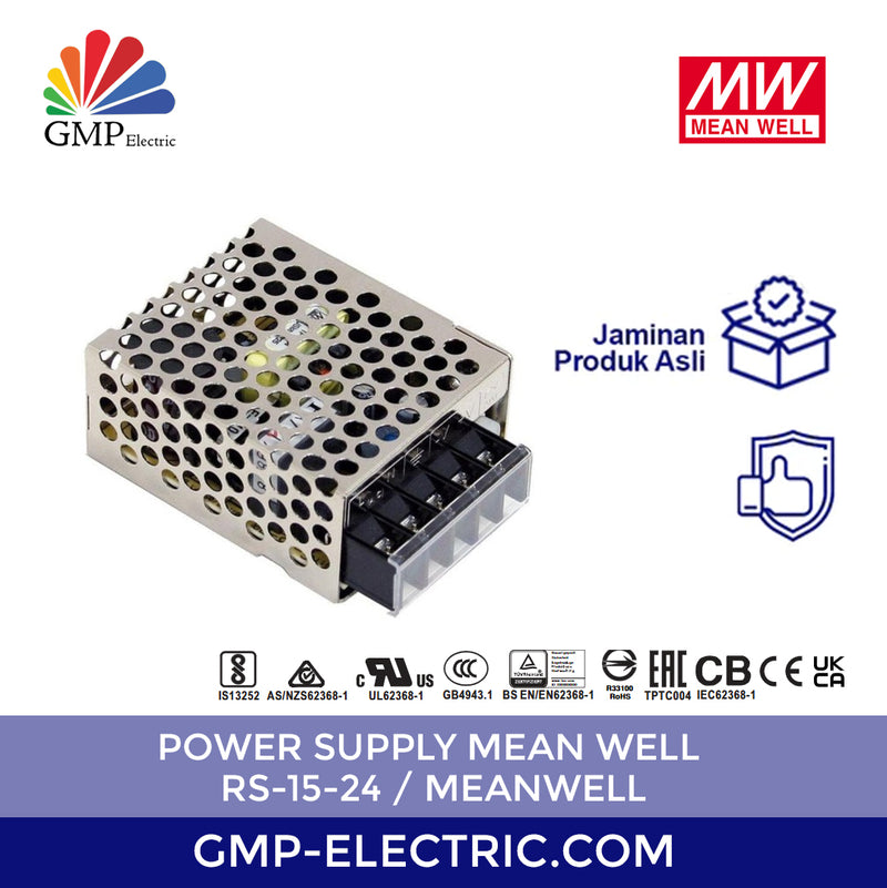 Power Supply Mean Well RS-15-24 / Meanwell