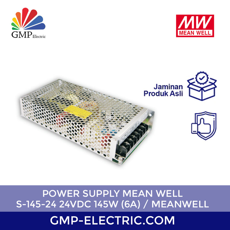 Power Supply Mean well S-145-24 24VDC 145W (6A) / Meanwell