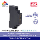 Power Supply Meanwell HDR-15-12 12VDC 1.25A Din Rail Black