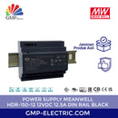 Power Supply Meanwell HDR-150-12 12VDC 12.5A Din Rail Black