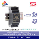 Power Supply Meanwell HDR-30-12 12VDC 2.5A Din Rail Black