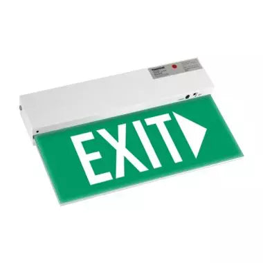 Powercraft Emergency Exit Sign with Direction to Right (Double Sided - Slim Led) EX-LED-M-DR