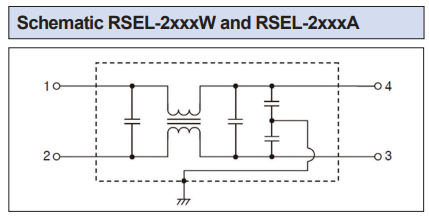 Noise Filter TDK Lambda RSEL-2006W 6A