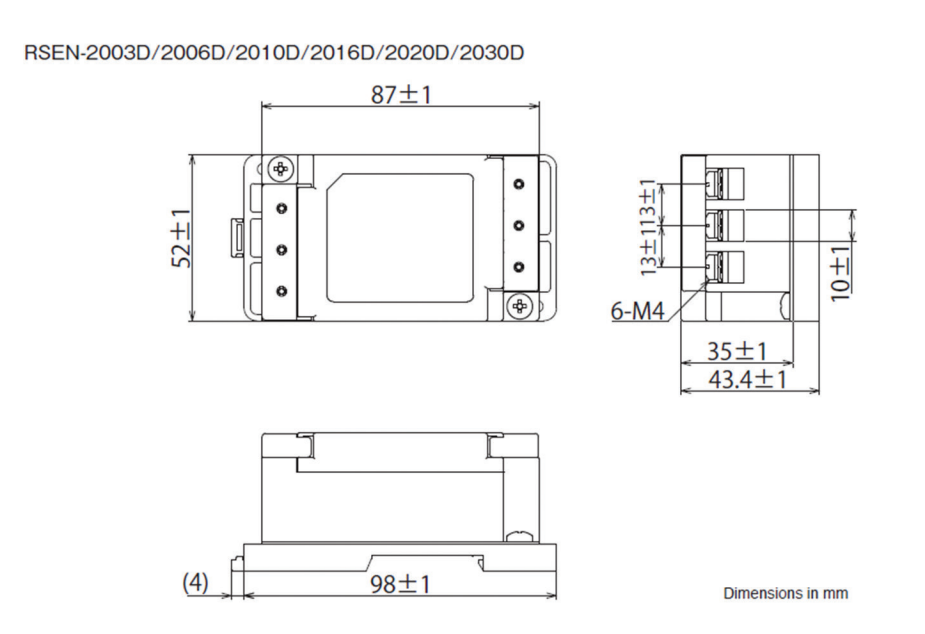 Noise Filter TDK Lambda RSEN-2020D 20A Din Rail Mount