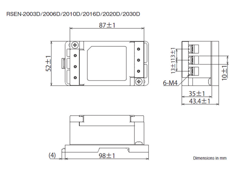 Noise Filter TDK Lambda RSEN-2020D 20A Din Rail Mount