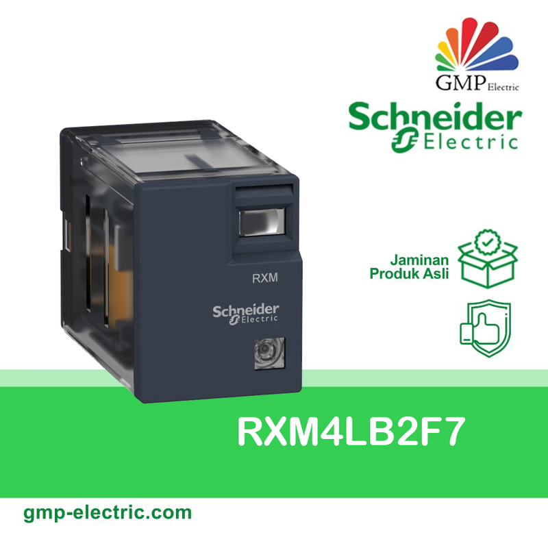 Relay Schneider RXM4LB2F7 120VAC, LED Indicator, 4 C/O 3A 250VAC
