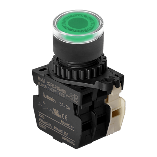 Push Lamp Autonics S2PR-P3GABD 24VDC Green