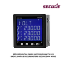 SECURE DIGITAL PANEL MATERS LCD WITH LED BACKLIGHT 0.5 SECUREMETERS SECURE DPM-M360