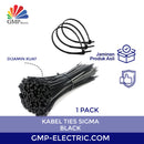 Kabel Ties Sigma CS-250TB 3,6x250 mm Black @100 pcs