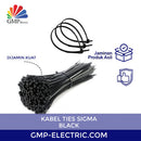 Kabel Ties Sigma CS-150T 3,6x150 mm Transparent @100 pcs