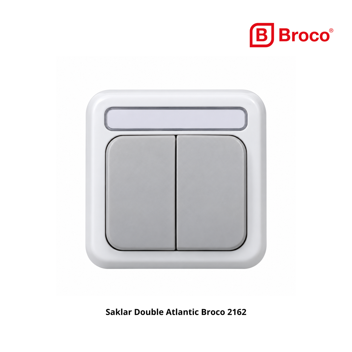 Saklar Double Atlantic Broco 2162