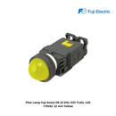 Pilot Lamp Fuji Dome DR 22 DOL H3Y Trafo, LED 110VAC 22 mm Yellow