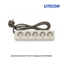 Stop Kontak Uticon ST-158 C 5 Lubang Cream OB+Kabel