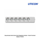 Stop Kontak Arde Uticon 6Lb (Pengaman Socket + Panel Terminal Kabel) ST-168 N
