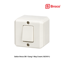 Saklar Broco OB 1 Gang 1 Way Cream (1621011)