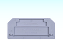 End Plate Terminal Blok Blox DP-FJKK3/5 Grey f/ FJKK-3&5 - Rata Bawah