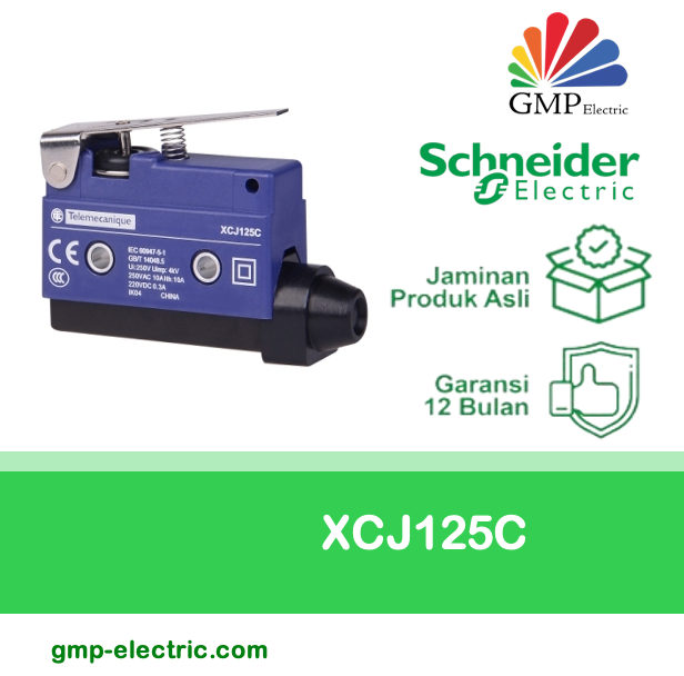 Limit Switch Schneider XCJ125C Short Flat Lever Plunger