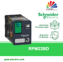 Relay Schneider RPM22BD (8 Pin Flat) 2 C/O 15A 24VDC