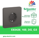 Stop Kontak Schuko AvatarOn E83426_16S_DG_G3 Black