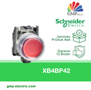 Push Button Switch Schneider XB4-BP42 22 mm Metal IP66 Red 1NC