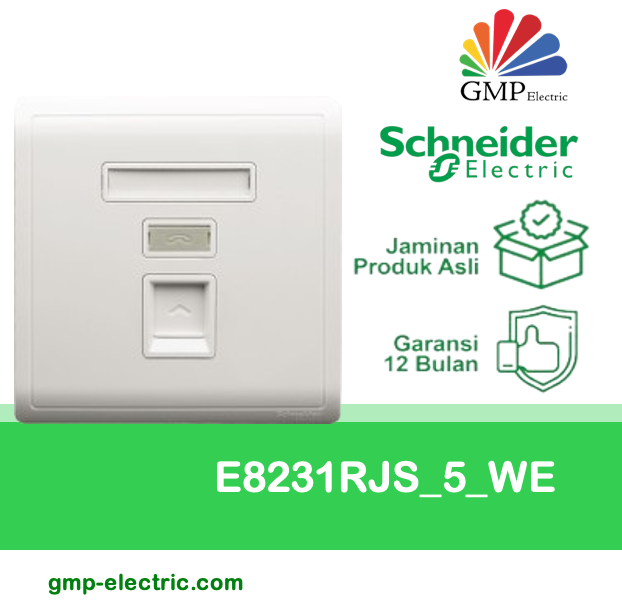 Socket CAT5(RJ45) 1G Schneider Pieno E8231RJS_5_WE White