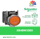 Push Lamp Schneider XB4-BW35B5 22 mm Metal Momentary 24VAC/DC Yellow 1NO+1NC