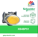 Push Button Switch Schneider XB4-BP51 22 mm Metal IP66 Yellow 1NO