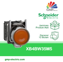 Push Lamp Schneider XB4-BW35M5 22 mm Metal Momentary 220VAC Yellow 1NO+1NC