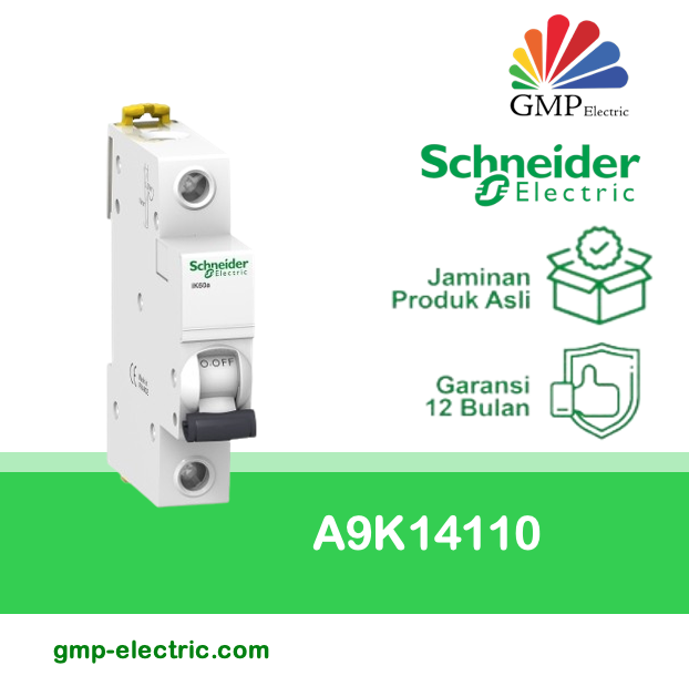 MCB Schneider iK60a, 4,5kA 1P 10A White A9K14110