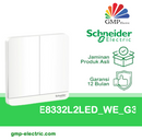 Saklar AvatarOn 2 Gang 2 Way E8332L2LED_WE_G3 White