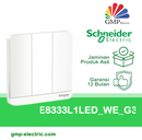 Saklar AvatarOn 3 Gang 1 Way E8333L1LED_WE_G3 White