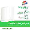 Saklar AvatarOn 3 Gang 2 Way E8333L2LED_WE_G3 White