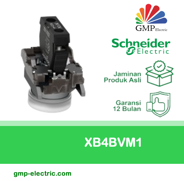 Pilot Lamp Schneider XB4-BVM1 22 mm Metal 220VAC white
