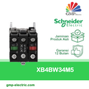 Push Lamp Schneider XB4-BW34M5 22 mm Metal Momentary 220VAC Red 1NO+1NC