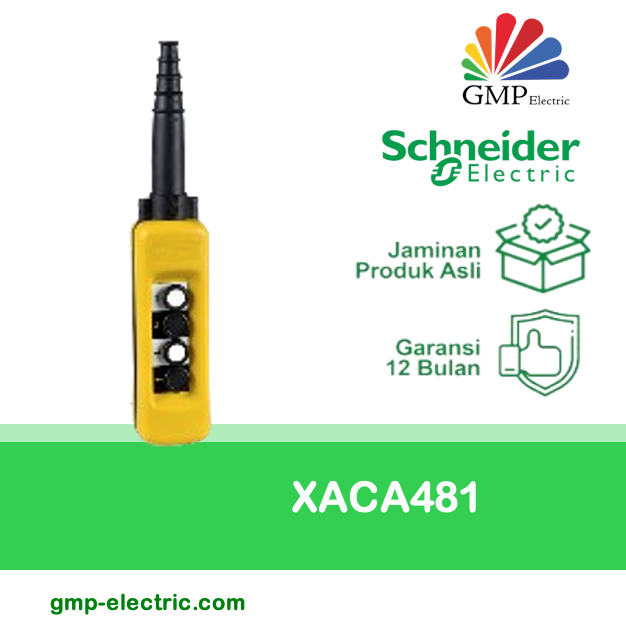 Hoist Push Button Switch Schneider XACA481 4 Arah Single Speed