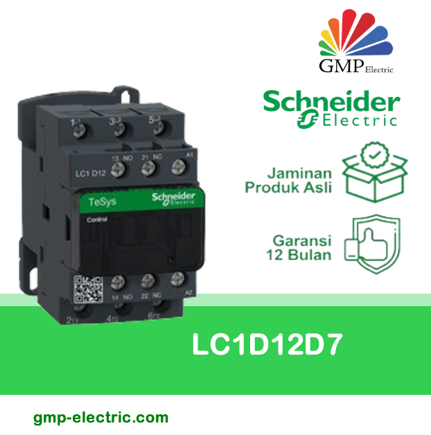 Kontaktor Schneider LC1D12D7 5,5KW 42VAC Auxilary 1NO+1NC