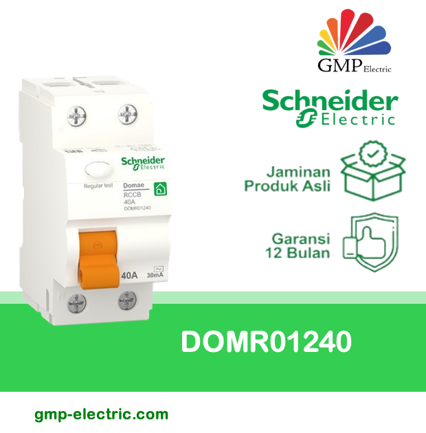 ELCB Schneider Domae 2P 40A 30mA DOMR01240