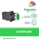 Push Button Lamp Schneider XA2EW33B1 22 mm Plastic Momentary 24VAC/DC Green 1NO