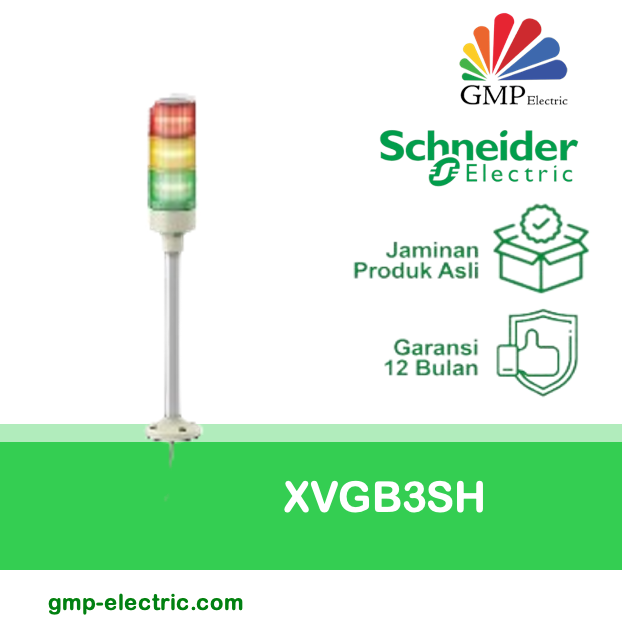 Signal Tower Lamp Schneider XVGB3SH 3 Stack 24V RAG