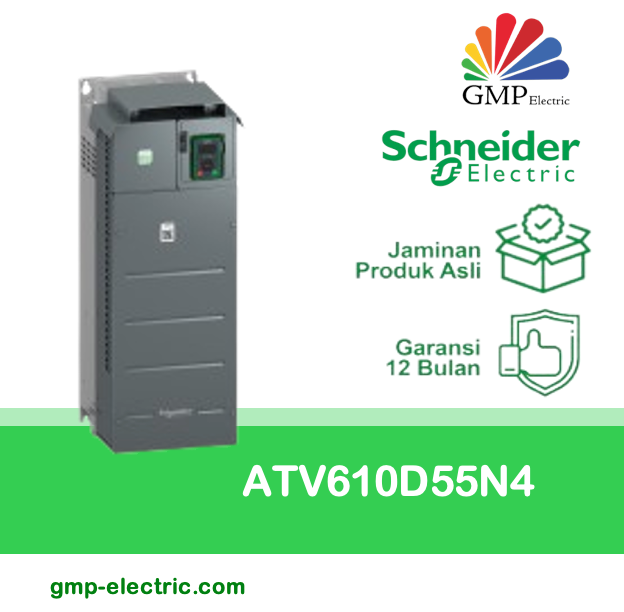 Inverter Schneider ATV610D55N4 3P 380-480VAC 55KW