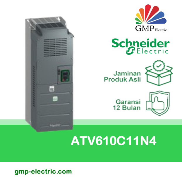 Inverter Schneider ATV610C11N4 3P 380-480VAC 110KW