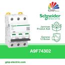 MCB Schneider iC60N, 6kA 3P 2A White A9F74302