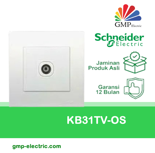 Outlet TV 1G Schneider Vivace   KB31TV-OS White