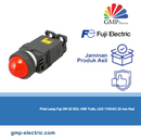 Pilot Lamp Fuji Dome DR 22 DOL H4R Trafo, LED 110VAC 22 mm Red