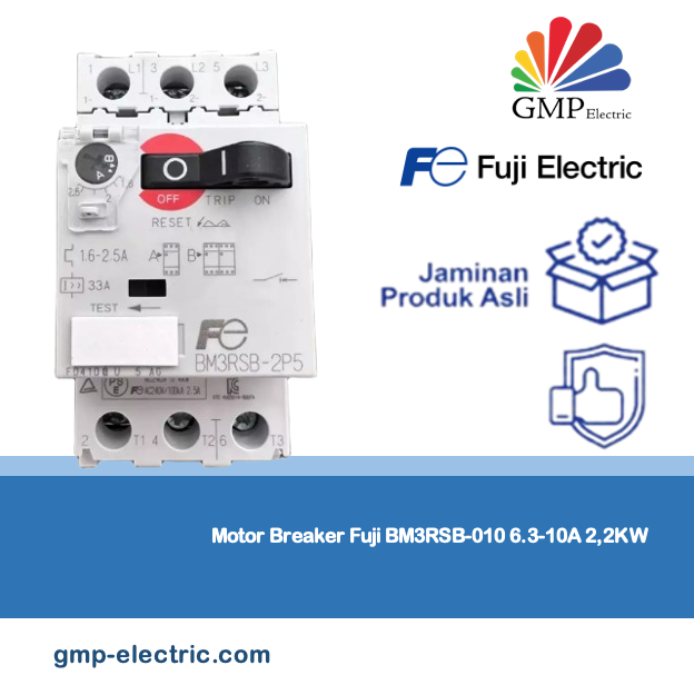 Motor Breaker Fuji BM3RSB-010 6.3-10A 2,2KW