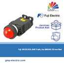 Pilot Lamp Fuji Dome DR 22 DOL S4R Trafo, Inc 380VAC 22 mm Red
