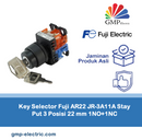 Key Selector Fuji AR22 JR-3A11A Stay Put 3 Posisi 22 mm 1NO+1NC