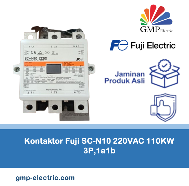Kontaktor Fuji SC-N10 220VAC 110KW 3P,1a1b