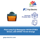 Pilot Lamp Fuji Retangular AH164-ZTOE3 Direct, LED 24VDC 16 mm Orange