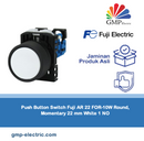 Push Button Switch Fuji AR 22 FOR-10W Round, Momentary 22 mm White 1 NO